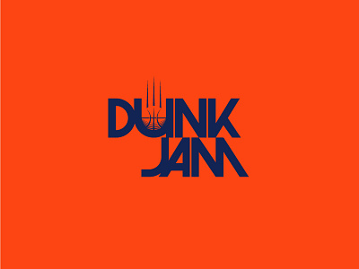 Dunk Jam Logo basketball dunk free throw logo slam dunk sports swoosh