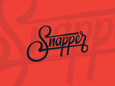 Snapper Scrapper cursive logo script snapper