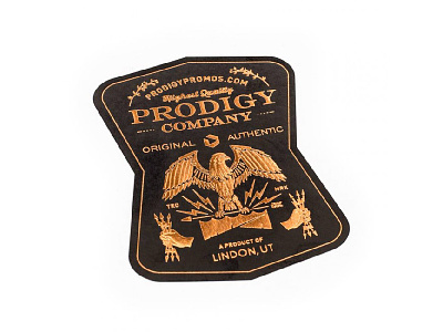 Ginger Label Sticker copper eagle label lightning prodigy relief sticker