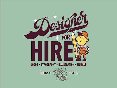 Designer for Hire designer for hire for hire freelance logos murals typography