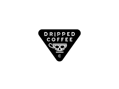 Dripped Coffee badge coffee coffee cup cup dripped drips logo skull