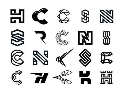 Mongrams alphabet letters logofolio logos monograms symbols