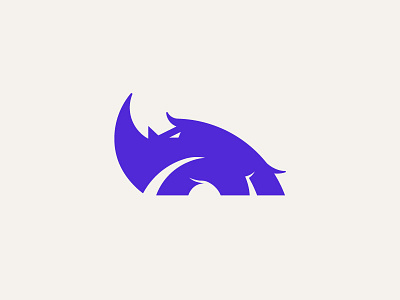 Parta Rhino animal logo rhino shadow silhouette symbol