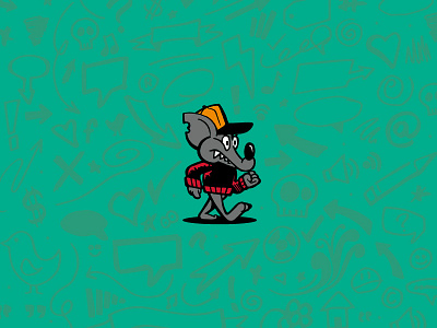 Choose Good bullshit character handdrawn ignore mascot rat