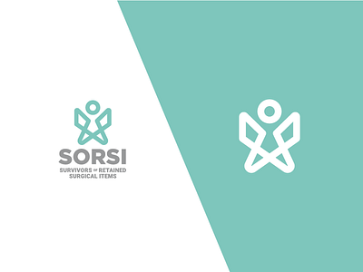 Sorsi Logo health human medical person stick figure survivors