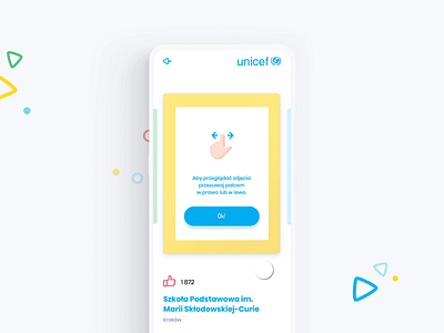 UNICEF Contest App - Interaction app clean colorful gallery interaction kids mobile slider ui ux