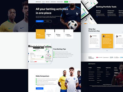 Bettingmetrics Landing Page Design design landing page landing page design mock up ui ui ux ux ux ui ux ui design webdesign