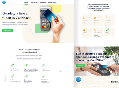 Italian Governative Cashback Initiative cashback design illustration landing page landing page design payment ui design ux ui ux ui design webdesign