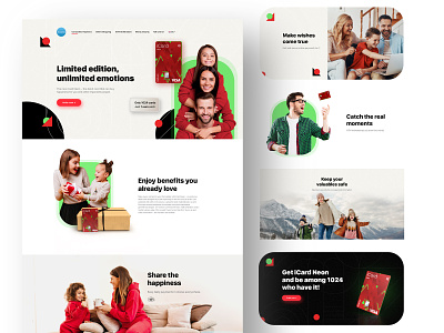 Limited Edition Card Landing Page card design debit card landing page ui design web design web page