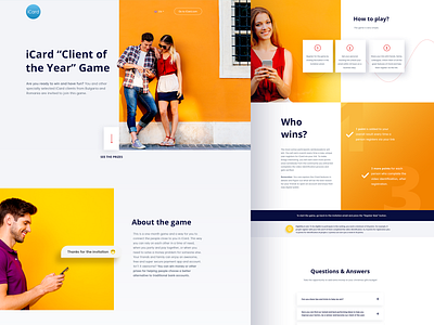 New Project- Client of the year design design card game graphic illustration landing design landing page landing page design landingpage mock up ui ux ux ui ux ui design web design webdesig website