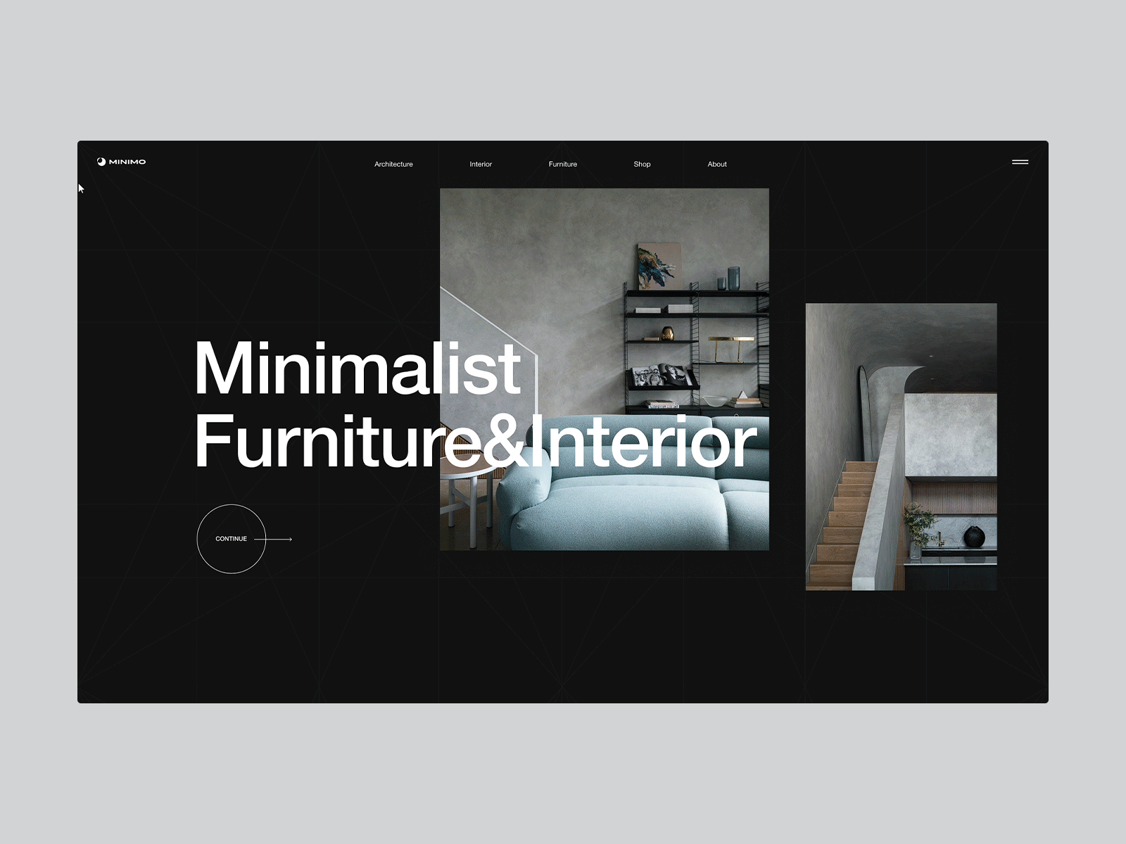 Minimalist Website B&W