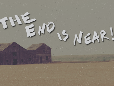 The End? lettering