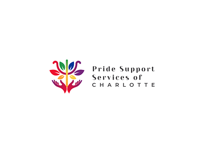Pride Support Services of Charlotte charlotte nc growth logo logo design pride psi symbol psyche psychology therapists