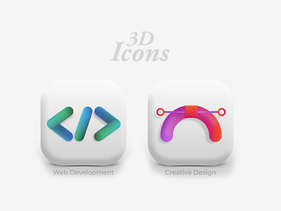 3D icons 3d art 3d icons app big sur creative design graphic designer inspiration ios ios app macos ui web web development