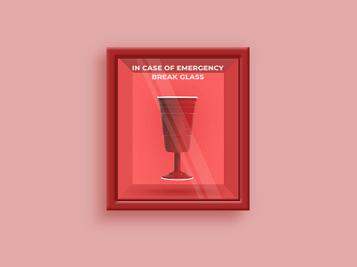 In case of emergency 🍷 break glass composition editing emergency photoshop procreate weekend wine