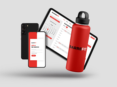 BarreFit branding design interface logo ui ux website