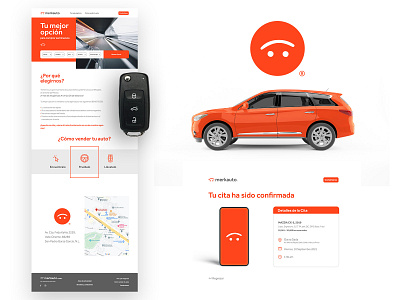 Merkauto Landing Page auto design interface landing page sale ui ux website