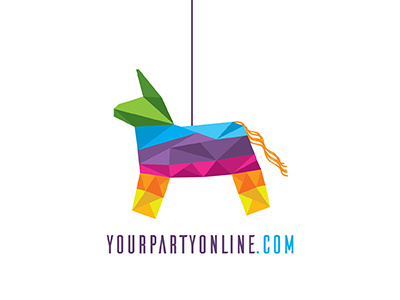 Partyonline.com fiesta logo party piñata