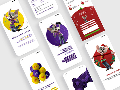 Chuck E. Cheese chucke e cheese creative design landing design landingpage mexico programming