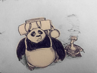 Kung Fu Panda animation dreamworks illustration kungfupanda sketch