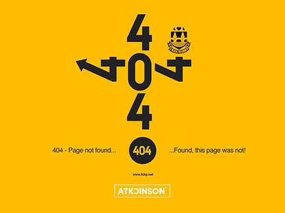 404 - Page Not Found 404 digital art error message graphic design nsjatkinson typography web design