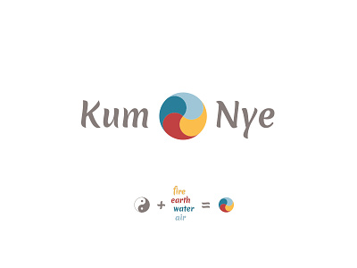 Alternative logo for Kum nye 4 elements. haarlem kum nye logo yoga