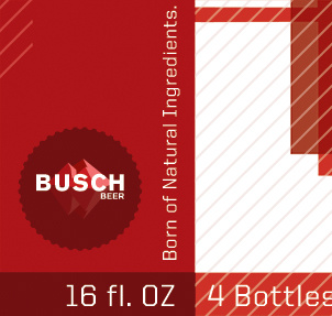 Busch beer branding redesign