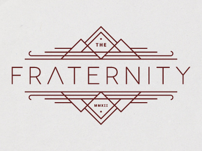 The Fraternity line logo vector