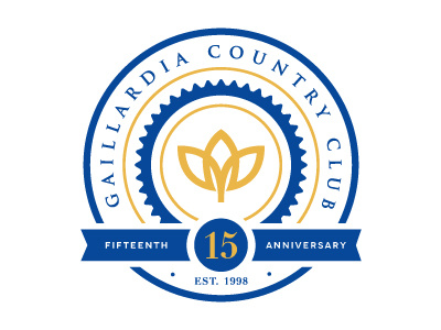 Gaillardia Seal anniversary circle crest logo number seal