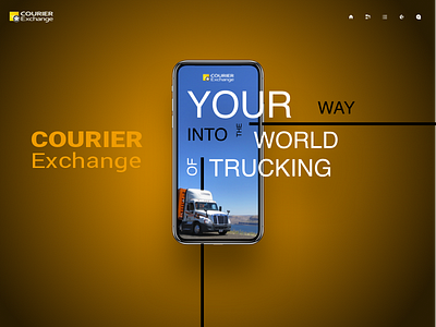Courier Exchange app car concept design driver logistics truck ui ux vehicle