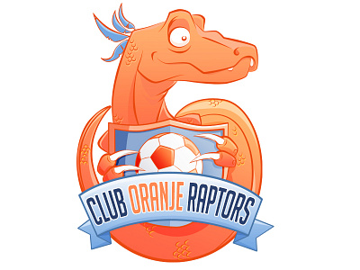 Soccer Crest colors crest design graphic illustration logo orange raptor soccer