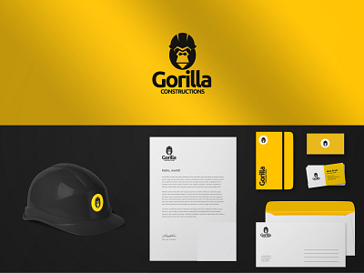 Brand mark for Gorilla constructions animal logo construction logo gorilla logo logo minimalist logo