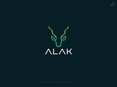 Markhor logo design for ALAK animal logo goat markhor markhor logo mountain goat mountain logo