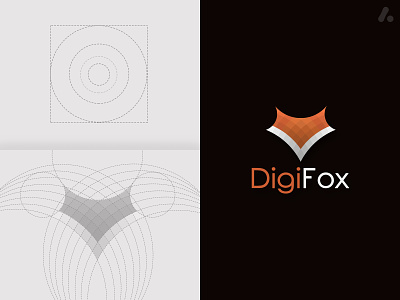 fox logo design animal logo digital fox digital fox logo digital logo fox logo