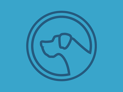 Dog Icon badge design dog emblem great dane icon illustration logo monoline vector