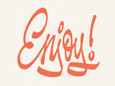 Enjoy! handlettering lettering type typography vector