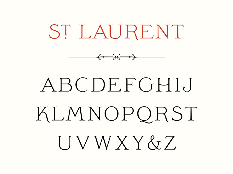 St. Laurent Proprietary Display Face by Sean O'Connor on Dribbble