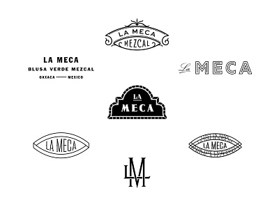 La Meca Outtakes agave badge branding design filigree handlettering lettering lockup logo logotype mexico mezcal monogram ornate sans serif script seal serif type typography