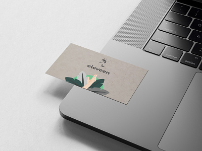 Hello! adobe illustrator adobe photoshop business businesscard company eco eleveen hand ilustration ilustrator leaf logo macbook mockup nail open space