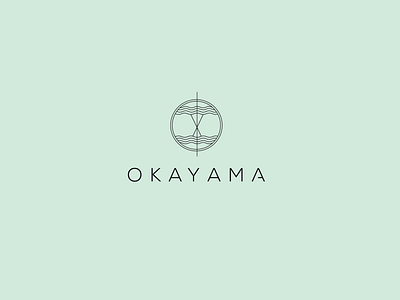 OKAYAMA - A Japanese Garden branding design graphic design logo minimal typography