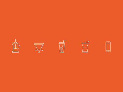 3 in 1 Coffee Brewer with Grinder & Coffee App iconography illustration