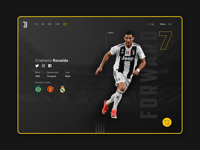 Cristiano Ronaldo - CR7 artwork brand identity branding data design digital design football ui design ux design