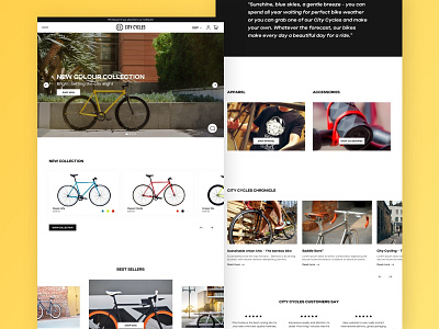 City Cycles - Shopify Plus branding digital design ecommerce shopify sketch ui design ux design webdesign