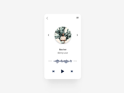 Daily UI #009 - Music Player app design screens ui ux