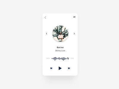 Daily UI #009 - Music Player