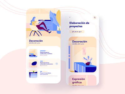 Educación Concepto adobdexd illustration ui ui ux ui design ux design vector