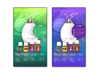 Promotional poster 1 - Essential oils branding marketing marketingposter poster posterdesign product