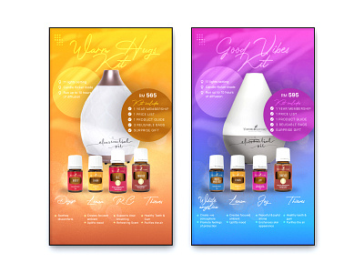 Promotional poster 2 - Essential oils branding marketing poster posterdesign product