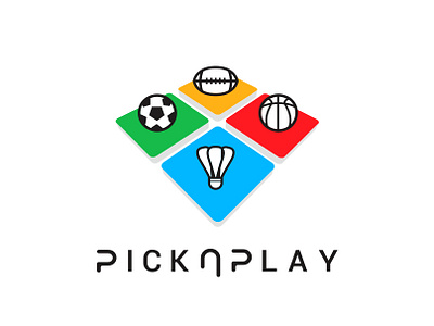 Logo Design - PickNPlay branding design design app logo logo apps logo design sports sports logo