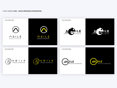 Logo Design option - Agile Process Automation (part2) brand identity corporate brand identity design logo logo design logotype